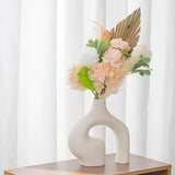 Yeknu 2pcs/set Flower Vases Home Decor Nordic Ceramic Vase Luxury Home Accessories Decoration Living Room Ornaments Crafts Home Decor