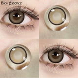 Yeknu  1 Pair Korean Lenses Colored Contact Lenses with Prescription Lenses with Degree Blue Lenses Fashion Lenses