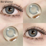 Yeknu  1 Pair Korean Lenses Colored Contact Lenses with Prescription Lenses with Degree Blue Lenses Fashion Lenses