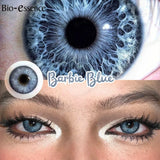 Yeknu  1 Pair Korean Lenses Colored Contact Lenses with Prescription Lenses with Degree Blue Lenses Fashion Lenses
