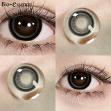 Yeknu  1 pair Korean Lenses Colored Contact Lenses with Degree Myopia Lenses Free Shipping High Quality Lens Fog Pearl lens