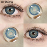 Yeknu  1 Pair Korean Lenses Colored Contact Lenses with Prescription Lenses with Degree Blue Lenses Fashion Lenses