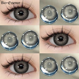 Yeknu  1 Pair Korean Lenses Colored Contact Lenses With Degree Myopia Lenses Brown Contact Lenses Big Eye Lenses Natural