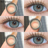 Yeknu  1 Pair Korean Lenses Colored Contact Lenses With Degree Myopia Lenses Brown Contact Lenses Big Eye Lenses Natural
