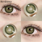 Yeknu  1 Pair Korean Lenses Colored Contact Lenses with Prescription Lenses with Degree Blue Lenses Fashion Lenses