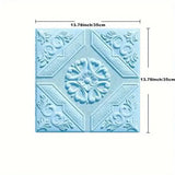 Yeknu 35*35cm Ceiling Roof Decoration Wallpaper Self-adhesive Bedroom 3D Waterproof Background Wall Wallpaper