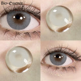 Yeknu  1 pair Korean Lenses Colored Contact Lenses with Degree Myopia Lenses Free Shipping High Quality Lens Fog Pearl lens