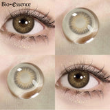 Yeknu  1 Pair Korean Lenses Colored Contact Lenses with Prescription Lenses with Degree Blue Lenses Fashion Lenses