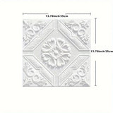 Yeknu 35*35cm Ceiling Roof Decoration Wallpaper Self-adhesive Bedroom 3D Waterproof Background Wall Wallpaper