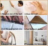 Yeknu 35*35cm Ceiling Roof Decoration Wallpaper Self-adhesive Bedroom 3D Waterproof Background Wall Wallpaper