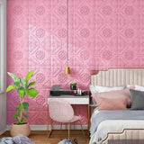 Yeknu 35*35cm Ceiling Roof Decoration Wallpaper Self-adhesive Bedroom 3D Waterproof Background Wall Wallpaper