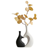Yeknu Modern Design Heart-shaped Hollow Vase Luxury Home Accessories Decoration Living Room Ornaments Crafts Home Decor Gift