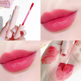 Yeknu  Crystal Velvet Lip Gloss – 6-Color Smudge-Proof Matte Lip Glaze Long-Lasting Whitening Effortless Korean Style Look