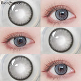 Yeknu  1 Pair Korean Lenses Colored Contact Lenses With Degree Myopia Lenses Brown Contact Lenses Big Eye Lenses Natural