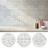 Yeknu 35*35cm Ceiling Roof Decoration Wallpaper Self-adhesive Bedroom 3D Waterproof Background Wall Wallpaper