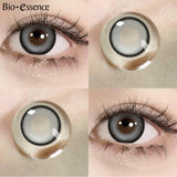 Yeknu  1 Pair Korean Lenses Colored Contact Lenses with Prescription Lenses with Degree Blue Lenses Fashion Lenses