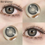 Yeknu  1 Pair Korean Lenses Colored Contact Lenses with Prescription Lenses with Degree Blue Lenses Fashion Lenses