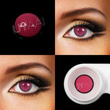Yeknu  2PCS/Pair Pink Lense Halloween Lenses anime accessories Color contact lenses Cosplay Anime Lenses Yearly Contact lens