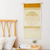 Yeknu  Hanging Tapestry with Handmade Tassels Dorm Hotel Wall Hanging Cover Blanket Decor Fabric Home Stay Ramadan Decoration