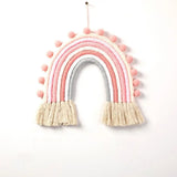 Yeknu  Handmade Hanging Decor Macrame Rainbow Home Decoration Wall Ornaments Baby Room Nursery Decor Nordic Photography Accessories
