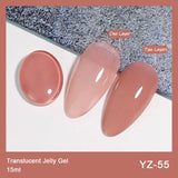 Yeknu  New Base Top Coat UV Gel Gelpolish Soak Off Lakiery Hybrydowe Vernis Nail Art Gel Nail Polish Primer Lacquer Nails Gellak