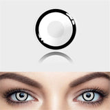 Yeknu  2Pcs/1Pair White Contact Lenses For Pupils Eyes Halloween Anime Cosplay Lenses Eye Contacts Makeup White Lens Cosplay Lens