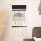 Yeknu  Hanging Tapestry with Handmade Tassels Dorm Hotel Wall Hanging Cover Blanket Decor Fabric Home Stay Ramadan Decoration