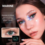 Yeknu  1 Pair for Eyes Yearly Christmas Dropship Gray Party Marine Beauty Gift Dark Circle Pupils Lenses