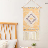 Yeknu  Hanging Tapestry with Handmade Tassels Dorm Hotel Wall Hanging Cover Blanket Decor Fabric Home Stay Ramadan Decoration