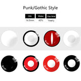 Yeknu  2pcs Halloween Colorful Contact Lenses Anime Cosplay Eye Lenses multicolored lenses Lenses White Black Red Lenses