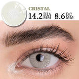 Yeknu  1 Pair for Eyes Yearly Christmas Dropship Gray Party Marine Beauty Gift Dark Circle Pupils Lenses