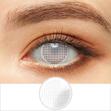 Yeknu  2pcs Halloween Colorful Contact Lenses Anime Cosplay Eye Lenses multicolored lenses Lenses White Black Red Lenses