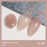 Yeknu  New Base Top Coat UV Gel Gelpolish Soak Off Lakiery Hybrydowe Vernis Nail Art Gel Nail Polish Primer Lacquer Nails Gellak
