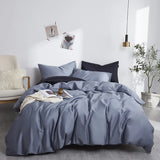 Yeknu  Silky Soft Pure 600TC Egyptian Cotton Solid color Bedding set Duvet Cover+2Pcs Pillowcases Twin Double Queen King Size