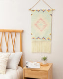 Yeknu  Hanging Tapestry with Handmade Tassels Dorm Hotel Wall Hanging Cover Blanket Decor Fabric Home Stay Ramadan Decoration