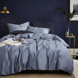 Yeknu  Silky Soft Pure 600TC Egyptian Cotton Solid color Bedding set Duvet Cover+2Pcs Pillowcases Twin Double Queen King Size