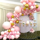 Yeknu Macaron Rose Pink Balloon Garland Arch Kit Birthday Party Decoration Kids Baby Shower Wedding Christmas Party Balloon Supplies
