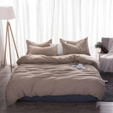 Yeknu  3/4pcs Nordic Style Comfortable High Quality Printing Family Bedding Set Duvet Cover Flat Sheet Pillowcases Dropshipping