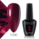 Yeknu  15ml Nail Gel Polish Red Pink Colorful Semi Permanent Soak Off UV LED Base Top Coat Nails Art Gel Varnishes For Manicure