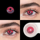 Yeknu  2PCS/Pair Pink Lense Halloween Lenses anime accessories Color contact lenses Cosplay Anime Lenses Yearly Contact lens