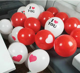 Yeknu 50pcs/lot I LOVE YOU balloon wedding party balloon Christmas Wedding decoration Love Ceremony Latex Helium Balloons