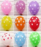 Yeknu 50pcs/lot happy birthday Wave point balloon12inch 2.8g latex round colorful balloon for children kids birthday party decoration