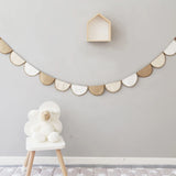 Yeknu  Nordic Style Hanging Decorations Cotton Linen Flower Garland Kids Chambre Enfant Room Decoration Home Party Wedding Wall Decor
