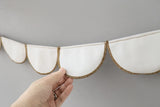 Yeknu  Nordic Style Hanging Decorations Cotton Linen Flower Garland Kids Chambre Enfant Room Decoration Home Party Wedding Wall Decor