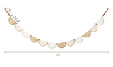 Yeknu  Nordic Style Hanging Decorations Cotton Linen Flower Garland Kids Chambre Enfant Room Decoration Home Party Wedding Wall Decor