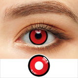 Yeknu  2pcs Halloween Colorful Contact Lenses Anime Cosplay Eye Lenses multicolored lenses Lenses White Black Red Lenses