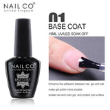 Yeknu  New Base Top Coat UV Gel Gelpolish Soak Off Lakiery Hybrydowe Vernis Nail Art Gel Nail Polish Primer Lacquer Nails Gellak