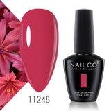 Yeknu  15ml Nail Gel Polish Red Pink Colorful Semi Permanent Soak Off UV LED Base Top Coat Nails Art Gel Varnishes For Manicure
