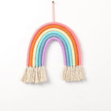 Yeknu  Handmade Hanging Decor Macrame Rainbow Home Decoration Wall Ornaments Baby Room Nursery Decor Nordic Photography Accessories