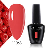 Yeknu  15ml Nail Gel Polish Red Pink Colorful Semi Permanent Soak Off UV LED Base Top Coat Nails Art Gel Varnishes For Manicure